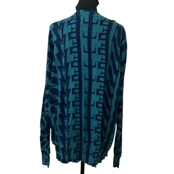 One Teaspoon Blue Long sleeve Printed Oversized Sweater(Size Medium) - Picture 3 of 8